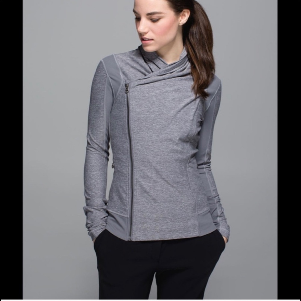 LULULEMON Bhakti Yoga Jacket Heathered Slate NWOT